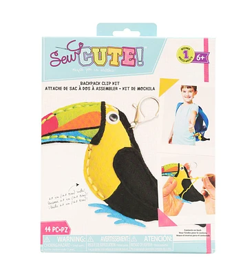 Colorbok 14ct Felt Toucan Mini Keychain Kit