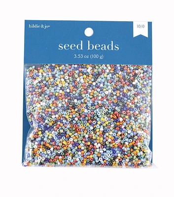 3.52oz Opaque Rainbow Glass Seed Beads by hildie & jo