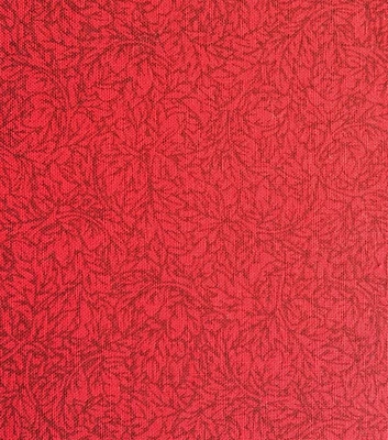 Red Leaf Textured Quilt Cotton Fabric by Keepsake Calico