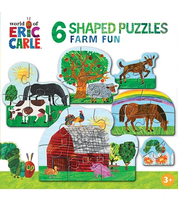 MasterPieces 6ct Eric Carle Farm Fun Mini Shaped Puzzles