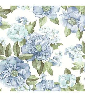 RoomMates Watercolor Floral Bouquet Peel & Stick Wallpaper