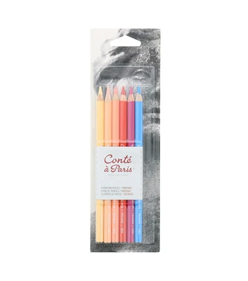 Conte Conté Pastel Pencil Set Portrait 6 Color Set