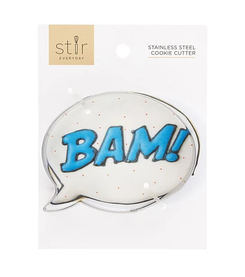 2.5" x 3.5" Stainless Steel Word Bubble Cookie Cutter by STIR