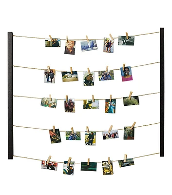 30 Clip Hanging Black Wood Collage Picture Frame by Place & Time