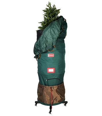 Treekepper Large Upright Tree Storage Bag With Rolling Tree Stand