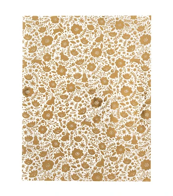 American Crafts 8x11 Gold Floral Vellum