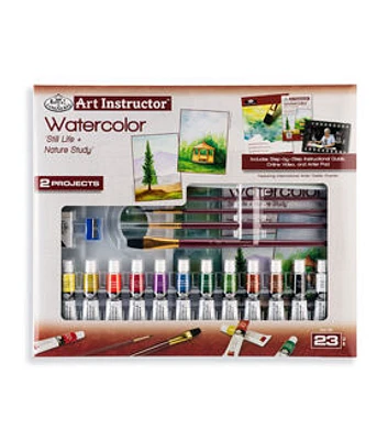 Royal Brush Small Art Instructor Clearview Watercolor Set 22pc