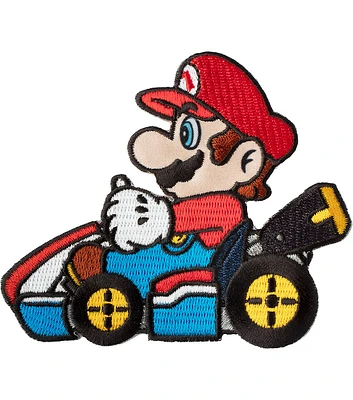 Nintendo 4" Mario Kart Iron On Patch