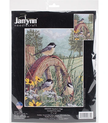 Janlynn 11" x 14" Meadow's Edge Counted Cross Stitch Kit