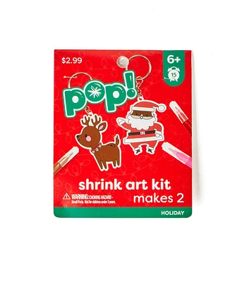 2ct Christmas Shrink Art Keychain Kit by POP!