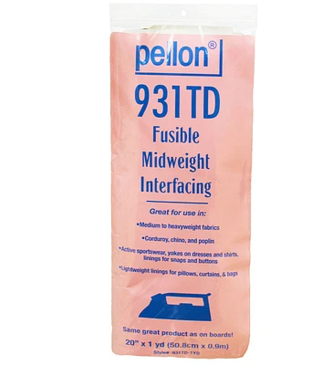 Pellon 931TD Fusible Midweight Interfacing 20''x1 yd