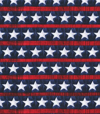 Robert Kaufman Stars N Stripes Blue Patriotic Cotton Fabric