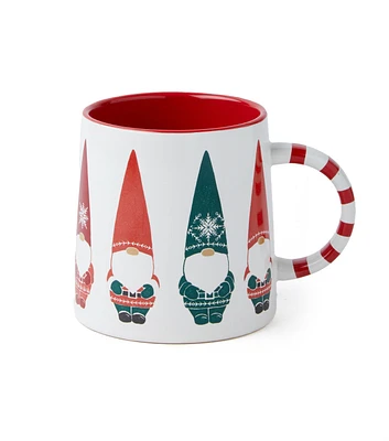 5" Christmas Cream Gnome Mug by Place & Time