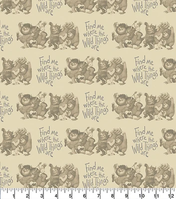 Where The Wild Things Are Land Of Beasts Cotton Fabric