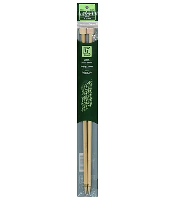 Clover 14" Bamboo Size 11 Single Point Knitting Needle Set