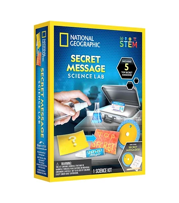 National Geographic 15ct Secret Message Science Lab With 5 Top Missions