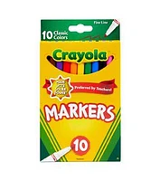 Crayola 10ct Classic Fine Line Markers