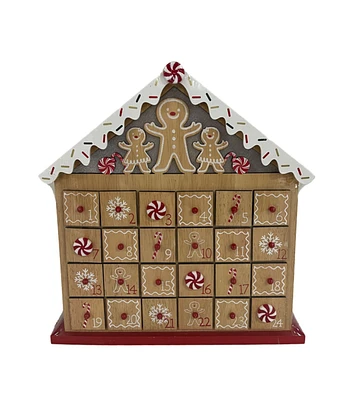 14" Wood Advent Calendar by Place & Time