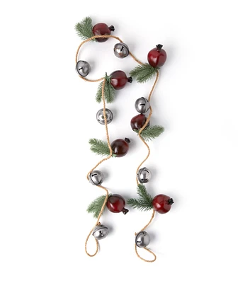 72" Christmas Silver Bell Garland by Place & Time