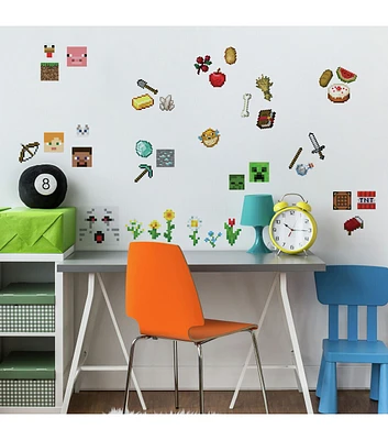 RoomMates Minecraft Peel & Stick Wall Decals Wallpaper