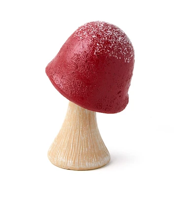 5" Christmas Red Mushroom by Place & Time