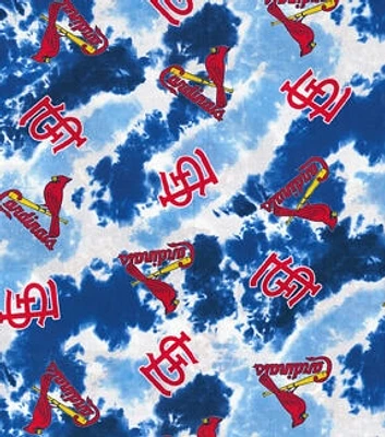 Fabric Traditions MLB St. Louis Cardinals Tie Dye Cotton Fabric