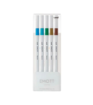 EMOTT Fineliner Pen Set #4 Island Color 5 Colors