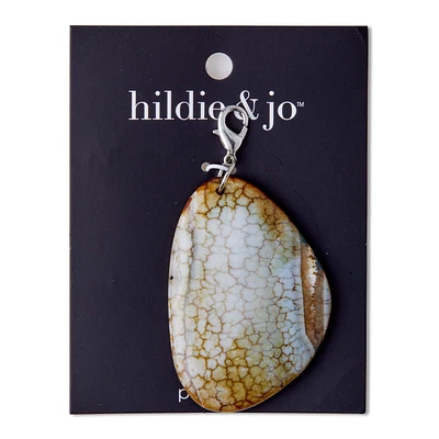 Ivory & Brown Stone Pendant by hildie & jo