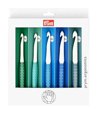 Prym Ergonomic Crochet Hook Set, Large (7mm, L, M, N, O)