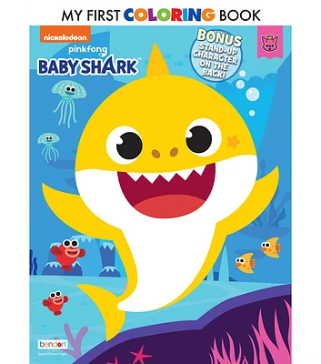 Bendon Baby Shark My 1st Coloring Book With Stickers