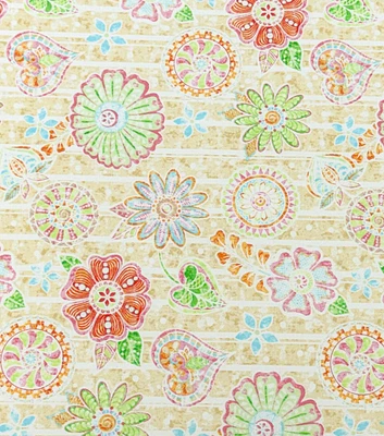 Heart Garden on Cotton Fabric by Keepsake Calico