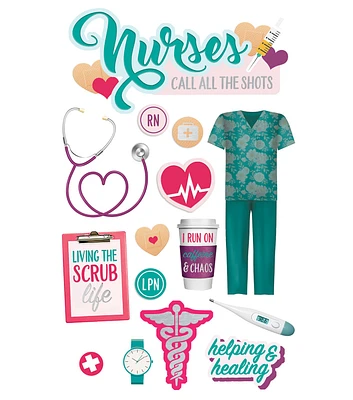 Paper House 3D Sticker Nurses