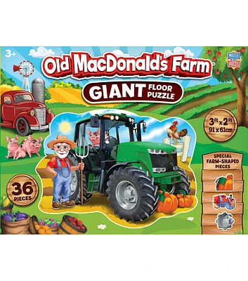 MasterPieces 3' x 2' Old MacDonald's Farm Floor Jigsaw Puzzle 36pc