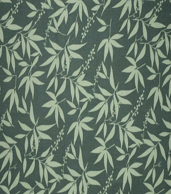 Leaves on Green Cotton Fabric by Quilter's Showcase