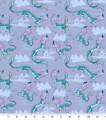 Disney Raya and the Last Dragon Sisu Sky Cotton Fabric