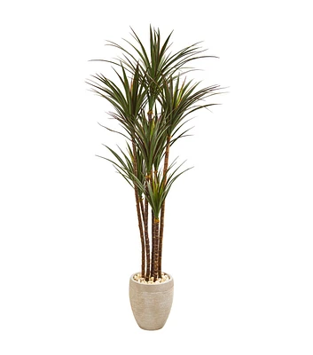 Nearly Natural 68" Giant Yucca UV Resistant Tree in Planter