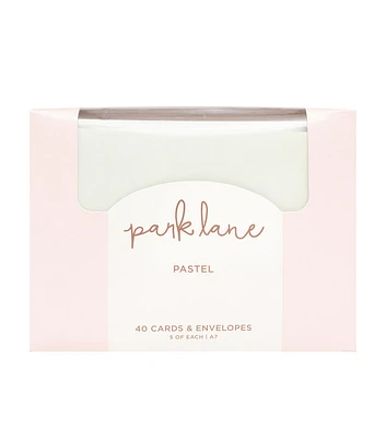 80ct Pastel A7 Cards & Envelopes by Park Lane