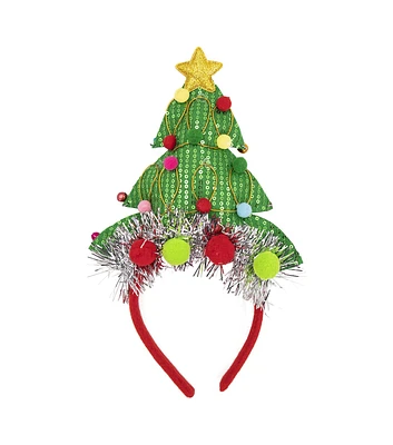 12" Christmas Tree Light Up Headband by Happy Value