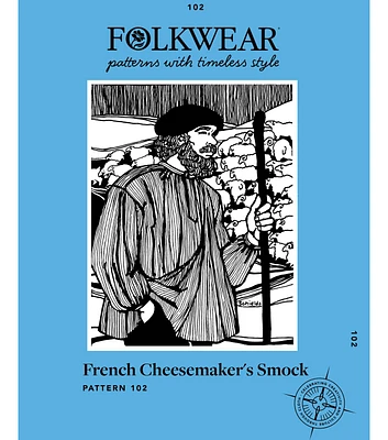 Folkwear 102 Men's & Women's French Cheesemaker's Smock Sewing Pattern