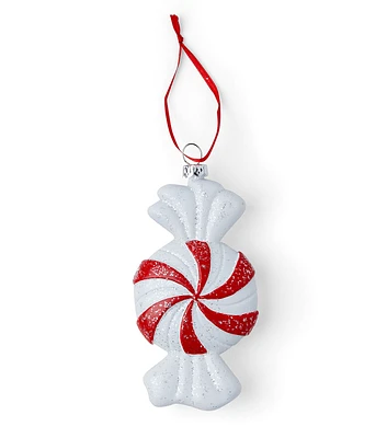 5" Christmas Red & White Peppermint Candy Ornament by Place & Time