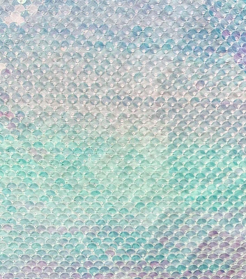 Glitterbug Multi Clear Rainbow Sequin Mesh Apparel Fabric