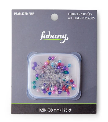 Size 24 Multicolor S101 Pearl Pins 75pk by Fabany