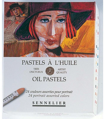 Sennelier 24ct Portrait Cardboard Oil Pastels