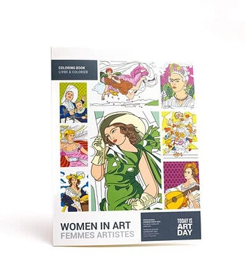 Today Is Art Day 12 Sheet Women in Art Coloring Book