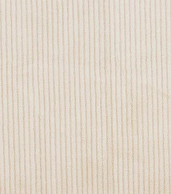 Cream Stripe Faux Fur Fabric