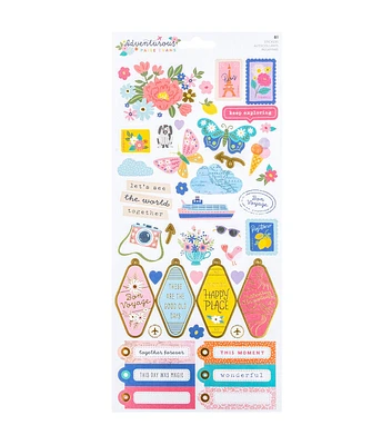 American Crafts 81pc Paige Evans Adventure Stickers