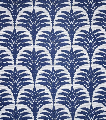 Palmetto Navy Jacquard Outdoor Fabric