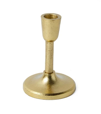 5" Gold Taper Candle Holder by Place & Time