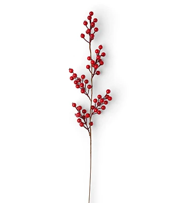 28" Christmas Red Berry Stem by Bloom Room