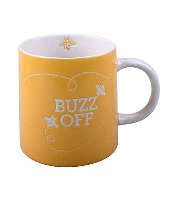 16oz Yellow Buzz Off Ceramic Mug by Place & Time